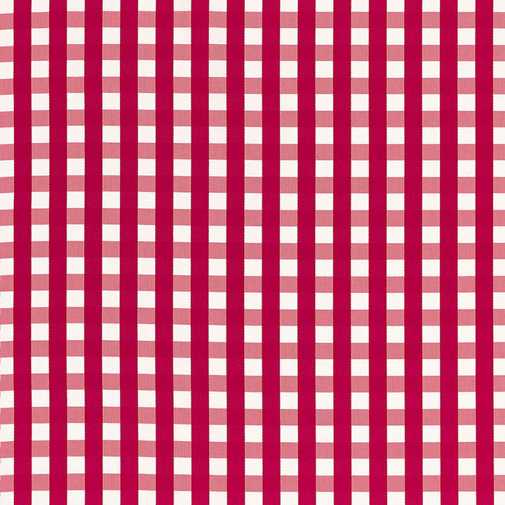 Bermuda Check Azalea 68062 by Schumacher Designer Fabric CALYPSO PLAIDS & CHECKS See Sample INDIA MEDIUM DUTY </p><p>Repeat: Horizontal: 1 3/4" (4CM) and Vertical: 1 5/8" (4CM) 53 1/8" WIDE (135CM) - Swanky Fabrics -