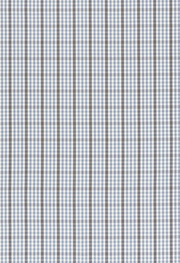 Cozumel Plaid Cornflower 68102 by Schumacher Designer Fabric Calypso 100% Cotton Martindale 15,000 Horizontal: 2.125 and Vertical: 2.125 54.5 - Swanky Fabrics -