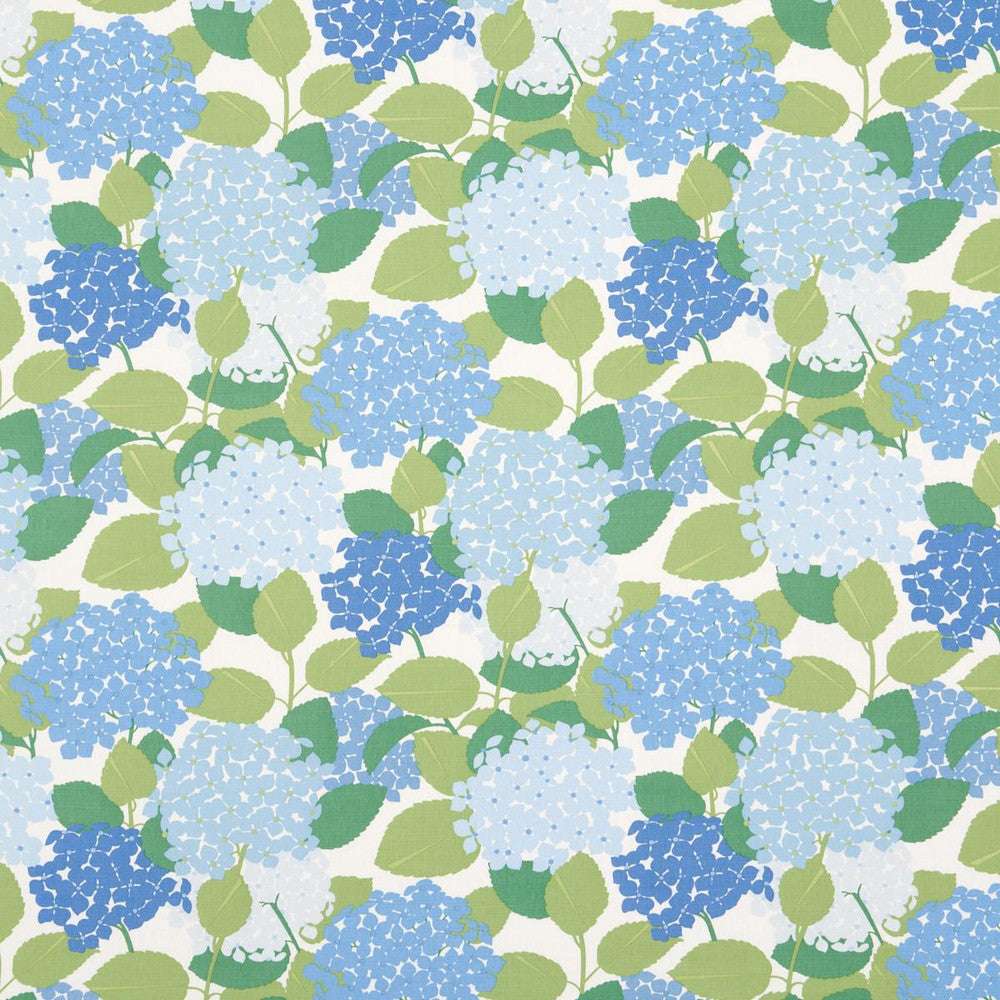 Hydrangea Porcelain 177583 by Schumacher Designer Fabric Full Bloom 14.0" - Swanky Fabrics -