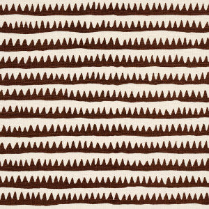 Schumacher Fabric Corfu Hand Printed Stripe Brown 177973