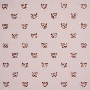 Schumacher Fabric Bear High Performance Print Blush 180471