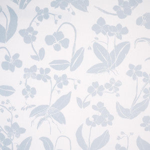 Schumacher Fabric Orchids Have Dreams Sky 180512