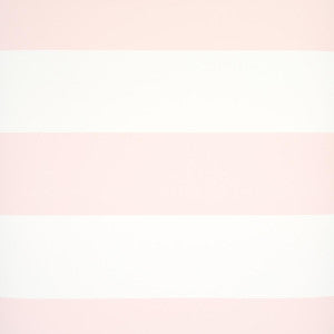 Schumacher Wallpaper Baxter Stripe Blush 5008524