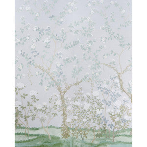 Schumacher Wallpaper Madame De Pompadour Grey 5008545