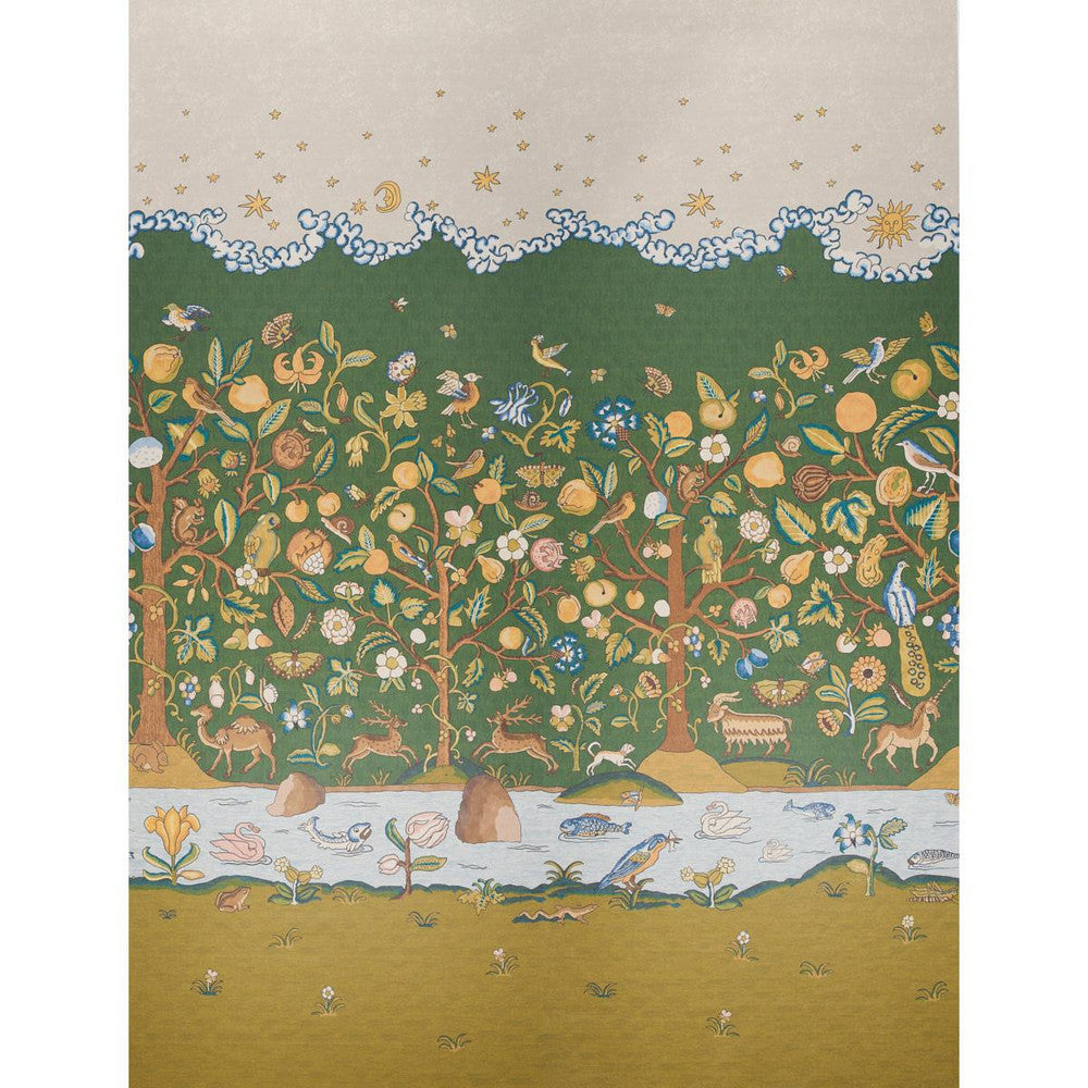 Chaucer'S Forest Document 5013290 by Schumacher Designer Wallpaper Panels Collection 108.0" - Swanky Fabrics -