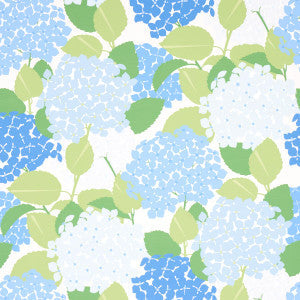 Schumacher Wallpaper Hydrangea Porcelain 5013630