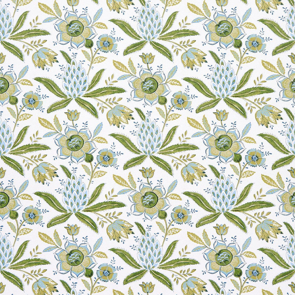 Lafayette Botanical Moss 5013751 by Schumacher Designer Wallpaper Williamsburg 13.5" - Swanky Fabrics -