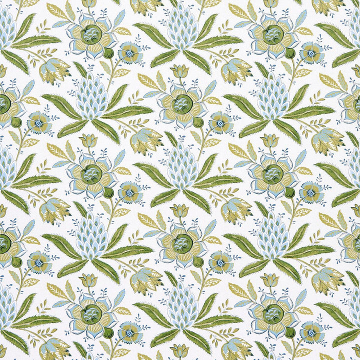 Lafayette Botanical Moss 5013751 by Schumacher Designer Wallpaper Williamsburg 13.5" - Swanky Fabrics -
