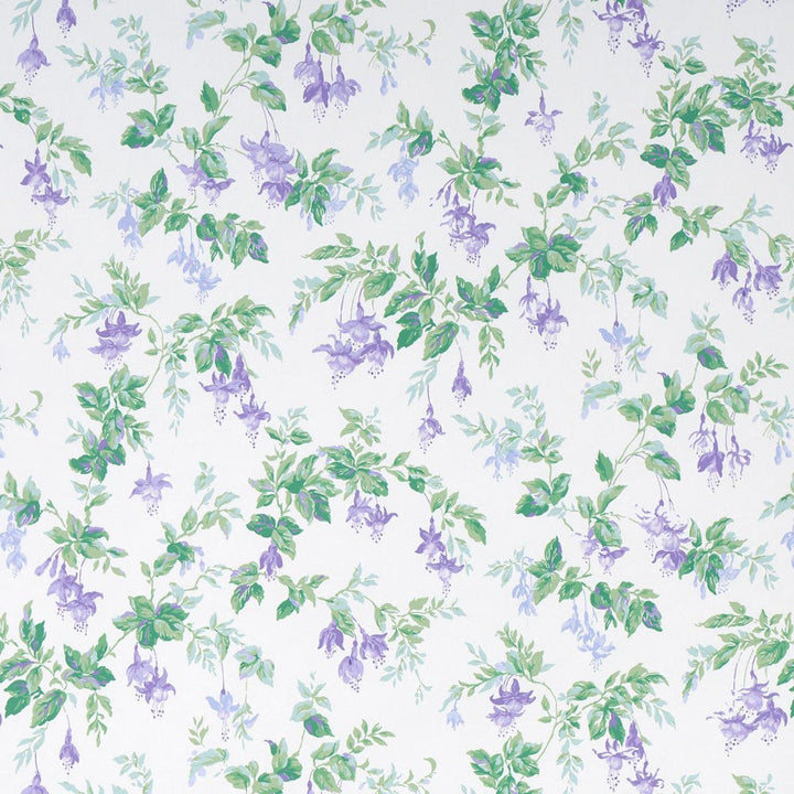 Garden Gate Violet 5013870 by Schumacher Designer Wallpaper Full Bloom 13.5" - Swanky Fabrics -