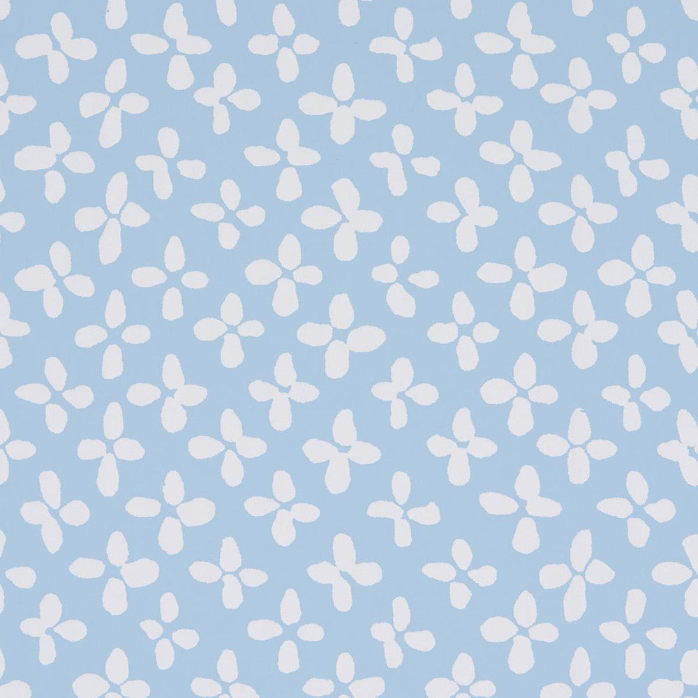 Emerson Ivory On Sky 5013940 by Schumacher Designer Wallpaper Easy Elements 27.0" - Swanky Fabrics -