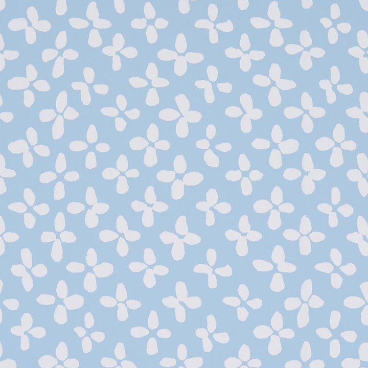 Emerson Ivory On Sky 5013940 by Schumacher Designer Wallpaper Easy Elements 27.0" - Swanky Fabrics -