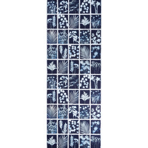 Schumacher Wallpaper Cyanotype Panel Indigo 5013970