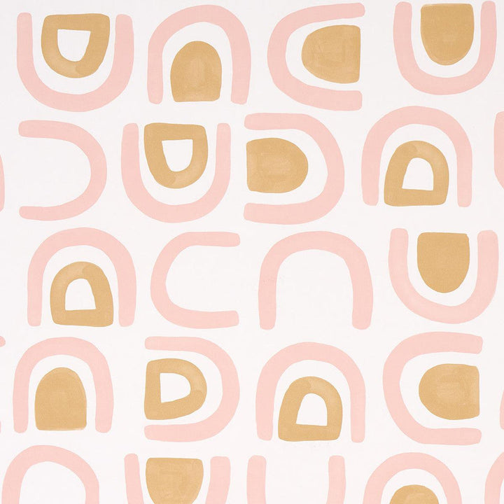 Threshold Salt & Ochre 5014012 by Schumacher Designer Wallpaper Hadiya Williams 27.0" - Swanky Fabrics -