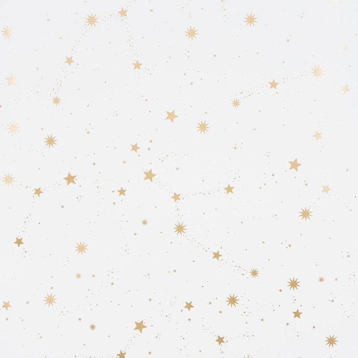 Scattered Stars Ivory 5014140 by Schumacher Designer Wallpaper Marie-Chantal 13.5" - Swanky Fabrics -