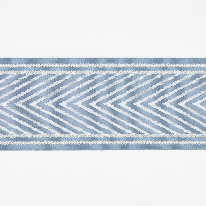 Nicholson Tape Sky 69966 by Schumacher Designer Trim Full Bloom 2.75" - Swanky Fabrics -