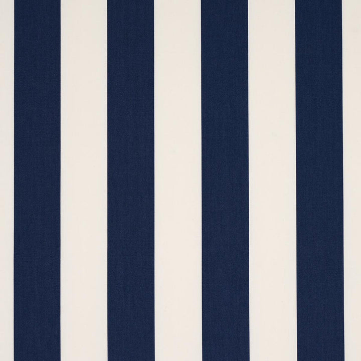 James Stripe Navy 71354 by Schumacher Designer Fabric Full Bloom 4.5" - Swanky Fabrics -