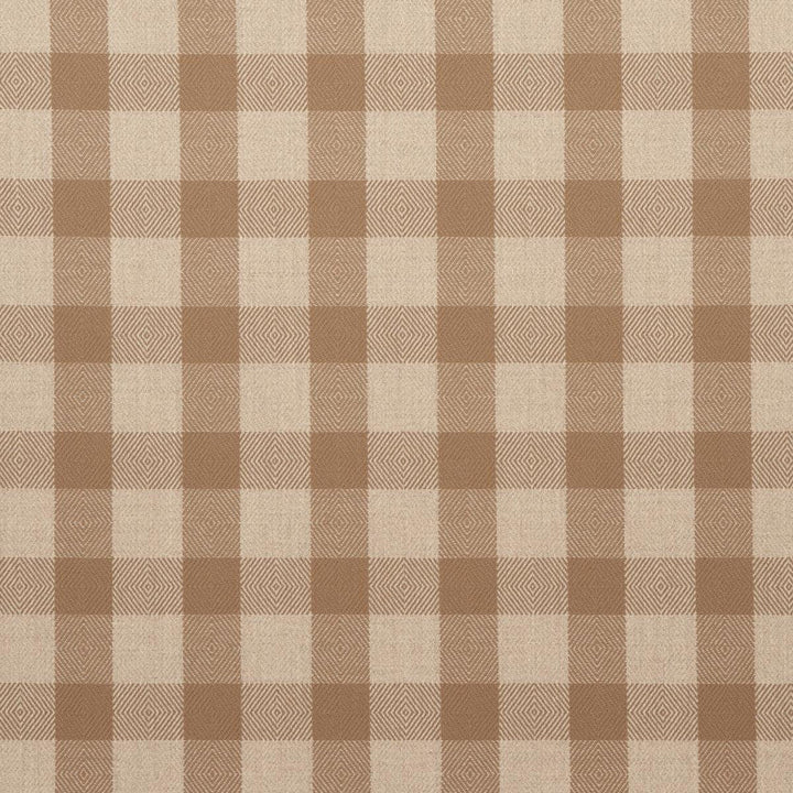 Galt Wool Check Coffee 81611 by Schumacher Designer Fabric A Country Life 3.5" - Swanky Fabrics -
