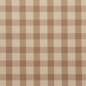 Schumacher Fabric Galt Wool Check Coffee 81611