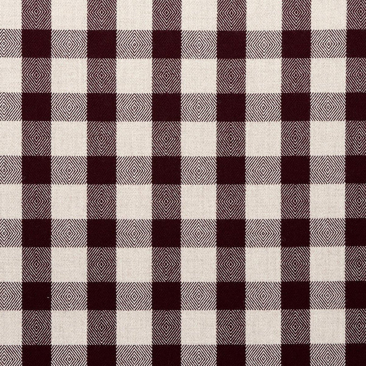 Galt Wool Check Plum 81613 by Schumacher Designer Fabric A Country Life 3.5" - Swanky Fabrics -