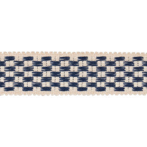 Schumacher Trim Crawford Check Tape Medium Indigo 81630