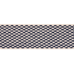 Schumacher Trim Crawford Check Tape Wide Indigo 81640