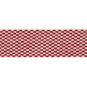 Schumacher Trim Crawford Check Tape Wide Cornwallis Red 81641