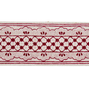 Schumacher Trim Davison Scalloped Tape Crimson 81651