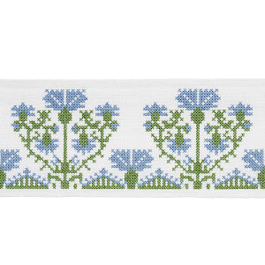 Schumacher Trim Custis Embroidered Tape Chesapeake 81661