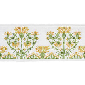 Schumacher Trim Custis Embroidered Tape Marigold 81663