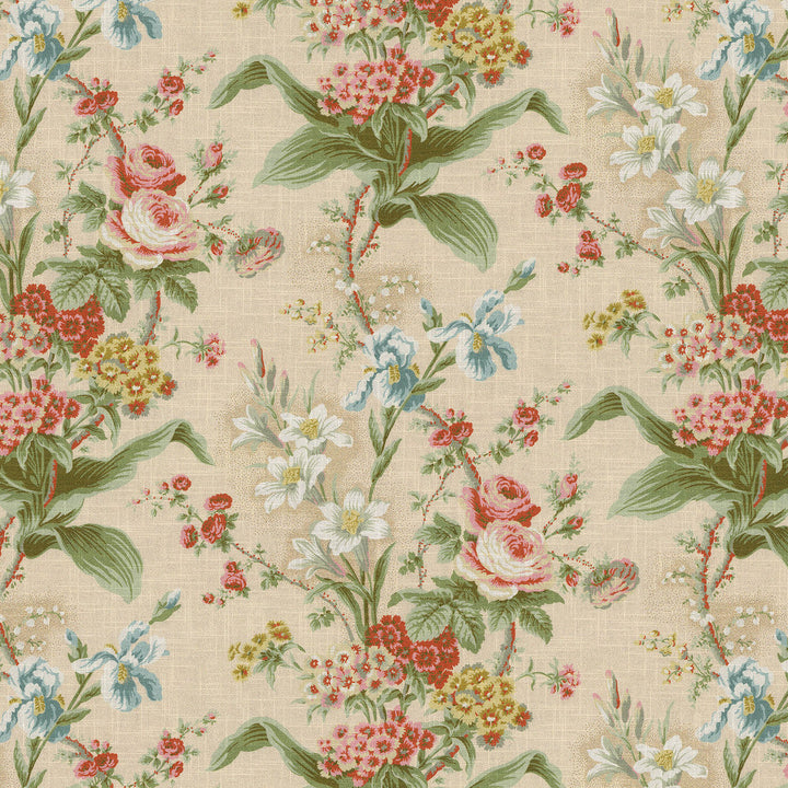 Lucinda Shell 682470 by WAVERLY Designer Fabric - 100% cotton Spain 57000 Horizontal: 27 and Vertical: 25.25 54  - Swanky Fabrics -