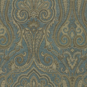 Waverly Fabric Clubroom Paisley Lagoon 682542