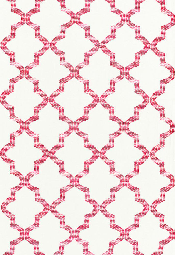 Tangier Embroidery Peony 68340 by Schumacher Designer Fabric Chroma 85% Linen, 15% Rayon Martindale 10,000 Horizontal: 3.5 and Vertical: 7.5 50 - Swanky Fabrics -