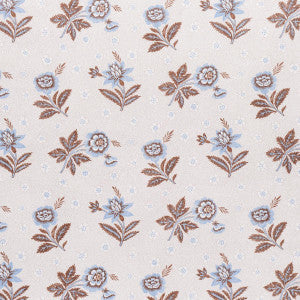 Schumacher Fabric Colline Delft & Sepia 180542