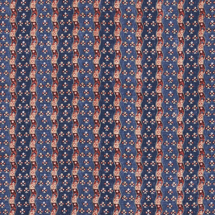 Ottilie Stripe Document 180560 by Schumacher Designer Fabric New Traditional: Provenal 5.12" - Swanky Fabrics -