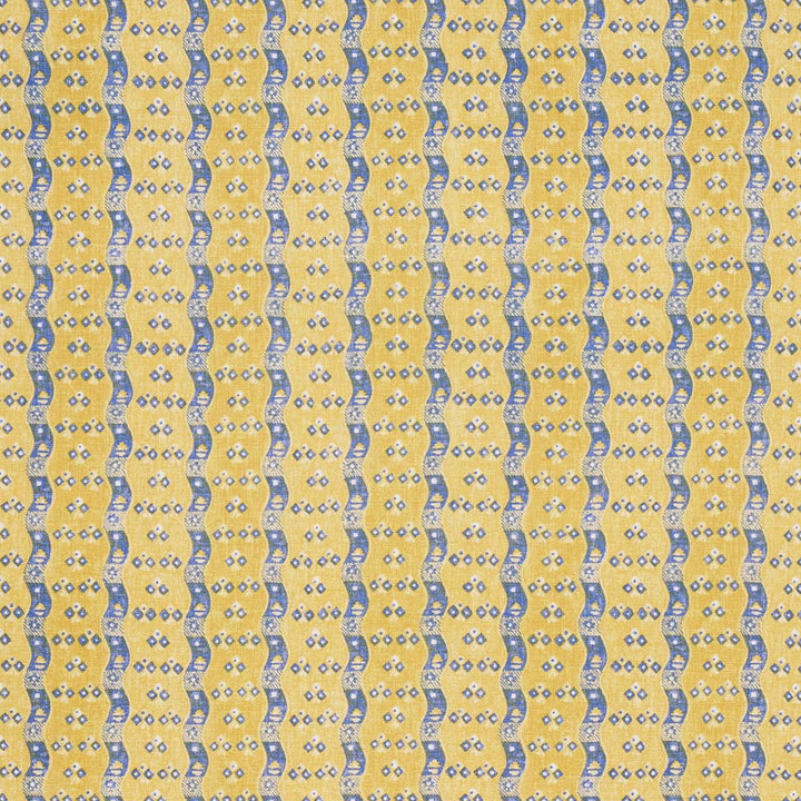 Ottilie Stripe Yellow 180562 by Schumacher Designer Fabric New Traditional: Provenal 5.12" - Swanky Fabrics -