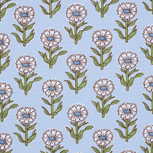 Schumacher Fabric Adeline Mineral & Leaf 180581
