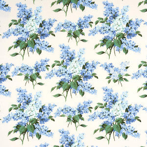 Schumacher Fabric Proust'S Lilacs Blue 180620