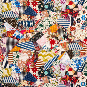Schumacher Fabric Hotch Potch Crazy Quilt Document 180650