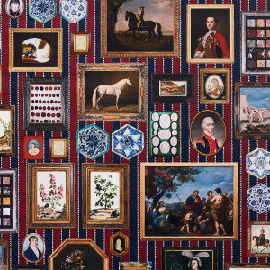 Schumacher Wallpaper Le Grand Tour Stripe 5014291