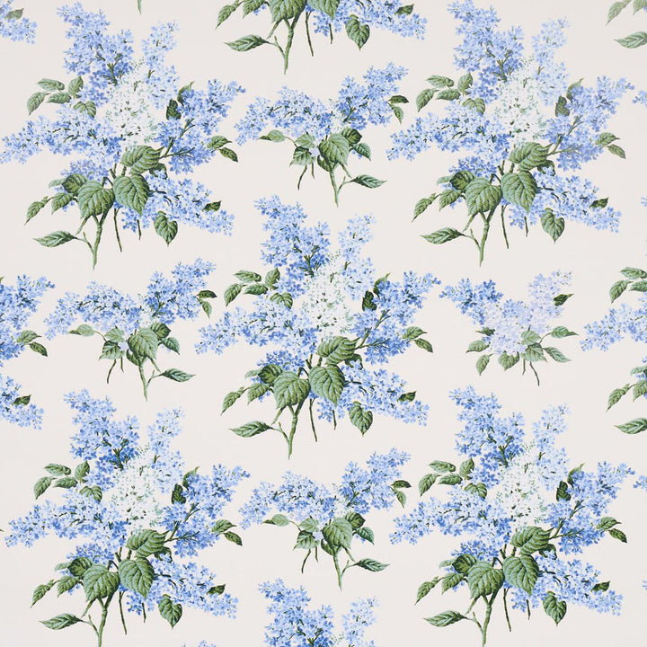Proust'S Lilacs Blue 5014311 by Schumacher Designer Wallpaper Johnson Hartig 54.0" - Swanky Fabrics -
