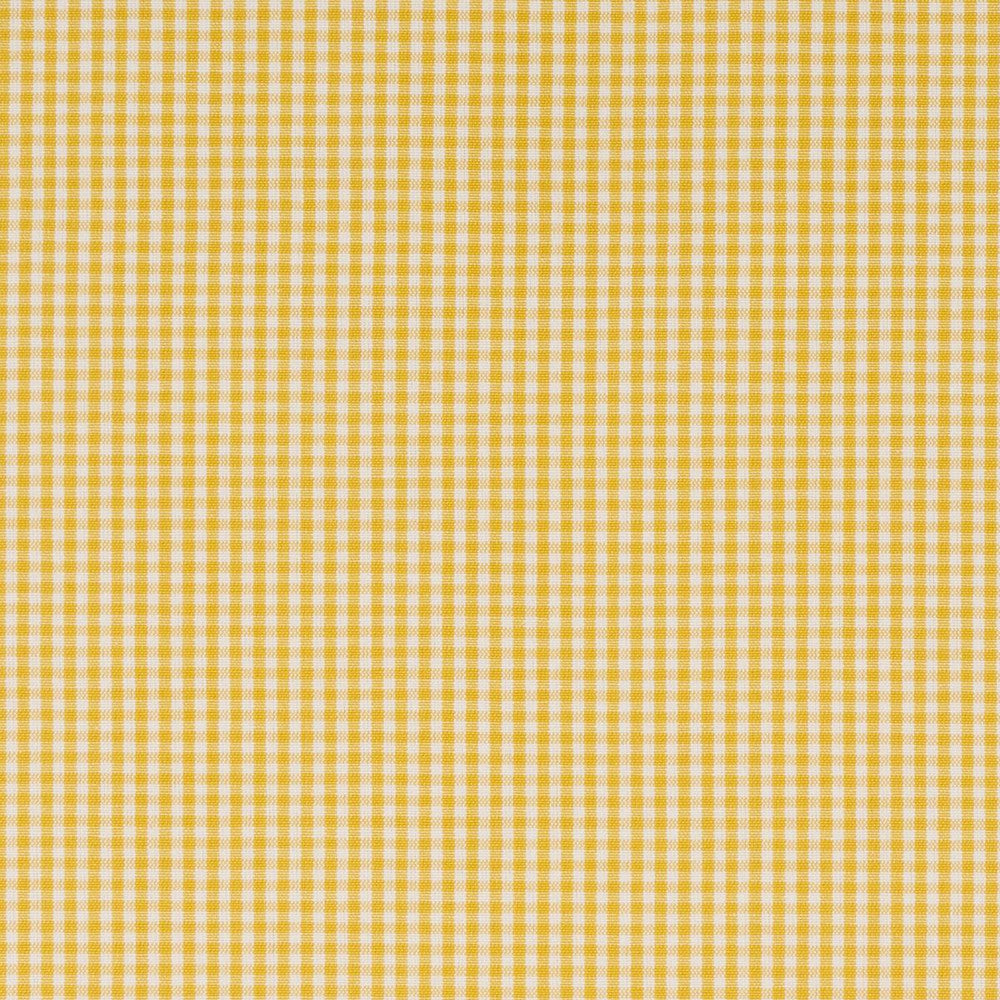 Barnet Cotton Check Yellow 64639 by Schumacher Designer Fabric New Traditional: Provenal - Swanky Fabrics -