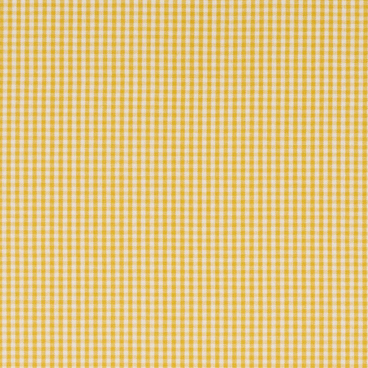 Barnet Cotton Check Yellow 64639 by Schumacher Designer Fabric New Traditional: Provenal - Swanky Fabrics -