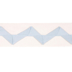 Schumacher Trim Lazare Appliqu Tape Sky On Ivory 82240
