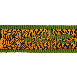 Schumacher Trim Le Tigre Embroidered Green 82511