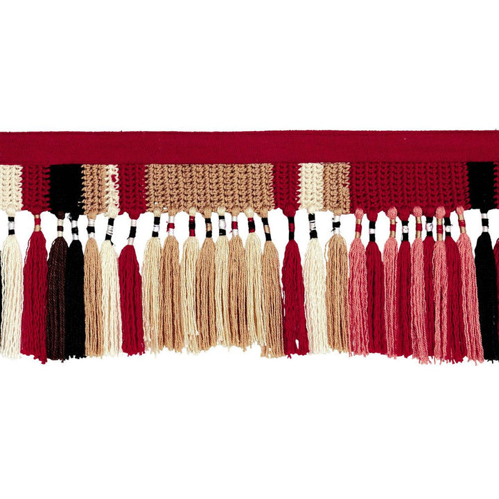 El Morocco Handmade Tassel Warm Multi 82520 by Schumacher Designer Trim Johnson Hartig 16.0" - Swanky Fabrics -