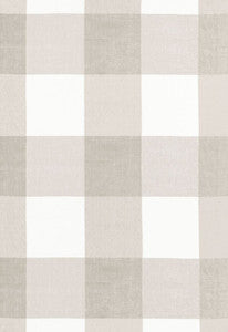 Schumacher Fabric Key Largo Check Zinc 68372