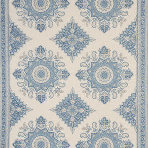 Schumacher Fabric Montecito Medallion China Blue 176484