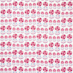Schumacher Fabric Anjuna Floral Linen Print Mulberry 180480
