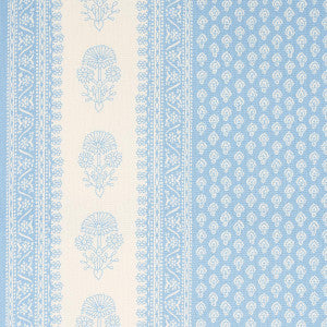 Schumacher Fabric Hyacinth Indoor/Outdoor China Blue 180730