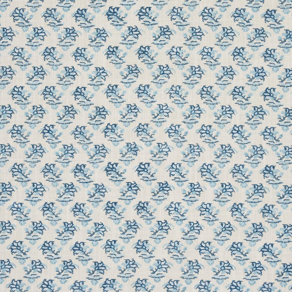 Oleander Indoor/Outdoor Indigo 180760 by Schumacher Designer Fabric Mark D. Sikes 5.25" - Swanky Fabrics -